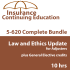 10 hrs -CE Bundle 4 hr Law and Ethics + 6 hr All-Lines Adjusters CE