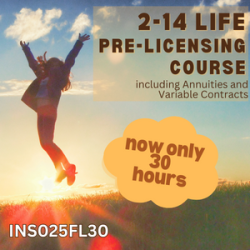 30 hr 2-14 Life and Variable Annuity Prelicensing Course